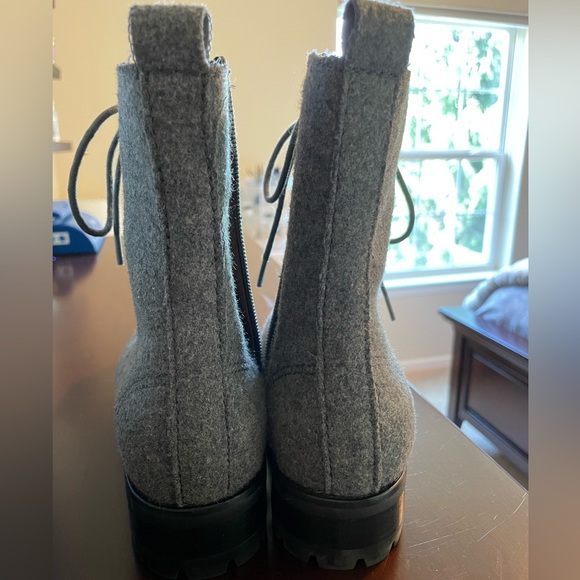 JJill Grey Lace Up Ankle Boots, Size 7 - Picture 6 of 6